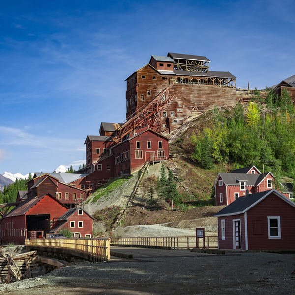 Kennicott ghost town in alaska