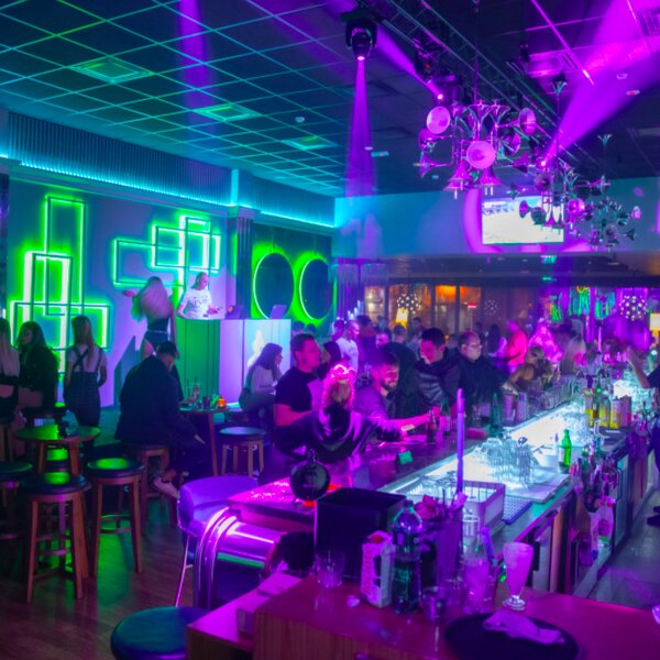 people drinking at a bar in sofia