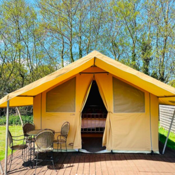 glamping at jersey campsite