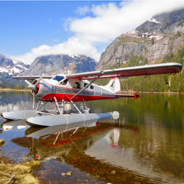 plane for sightseeing trip in alaska