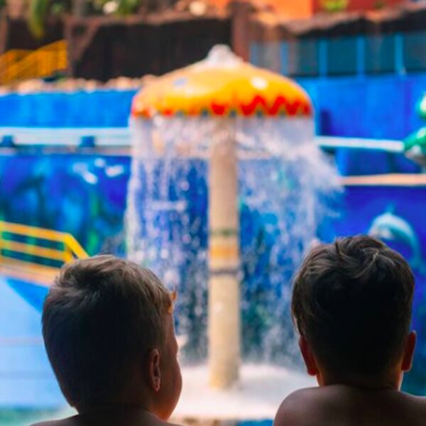 children at water park in goa
