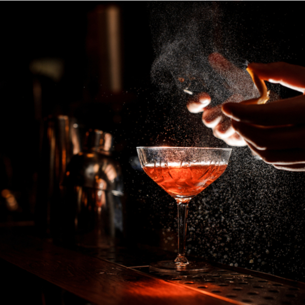 cocktail at a hidden bar in sofia