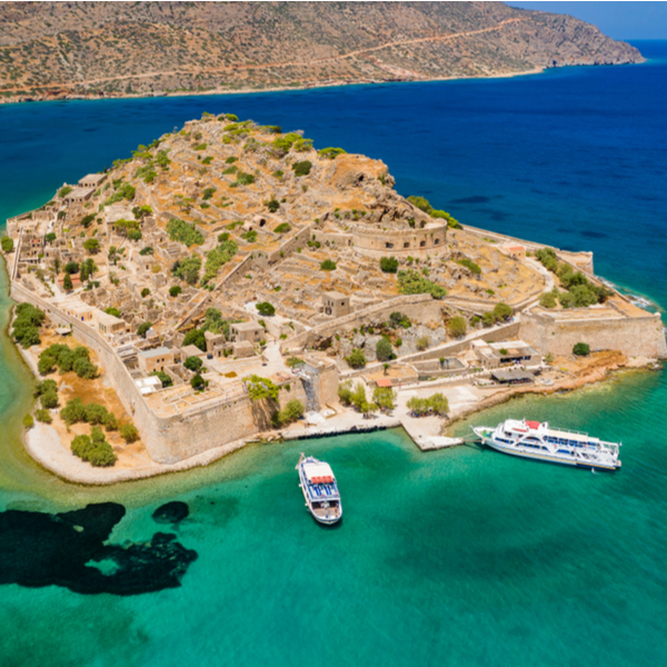 exploring Spinalonga Island in crete