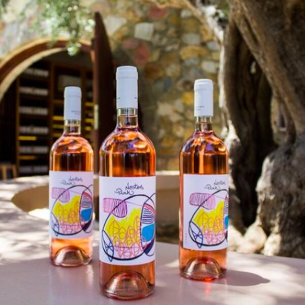 visiting a vineyard in crete