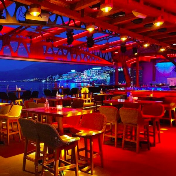 crete nightclub with a view