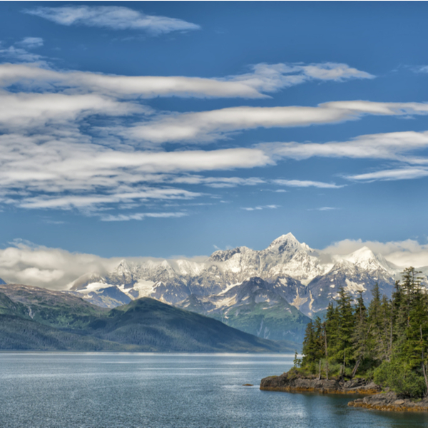 glacier view in alaska