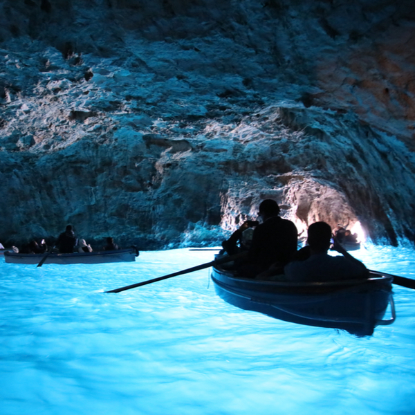 boat trip to the Emerald Grotto amalfi