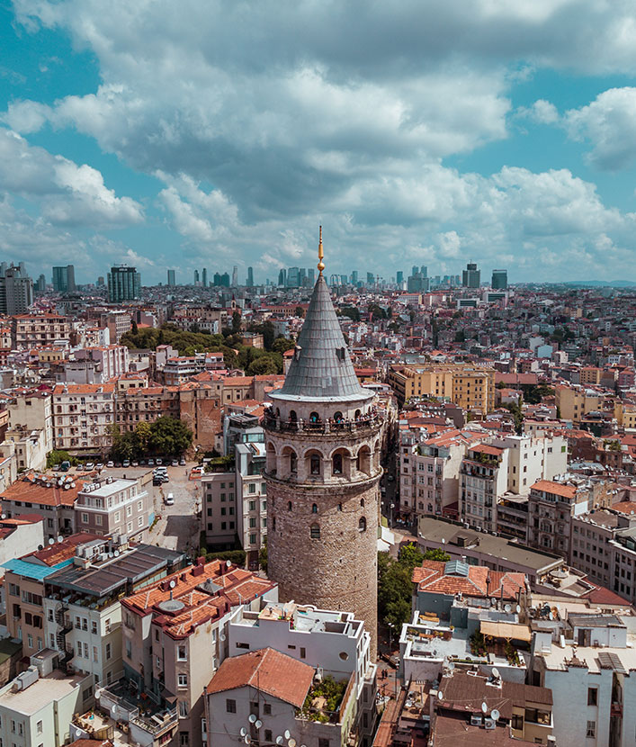 Aerial view of Istanbul | Galata tower