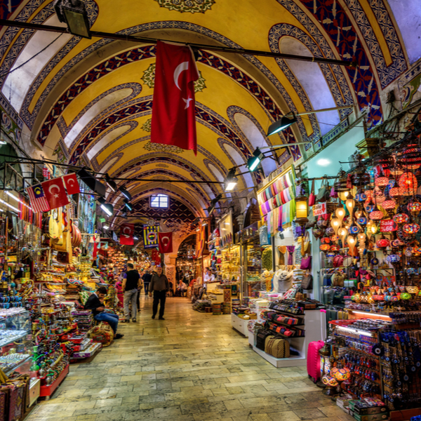 shopping at istanbul's grand bazaar