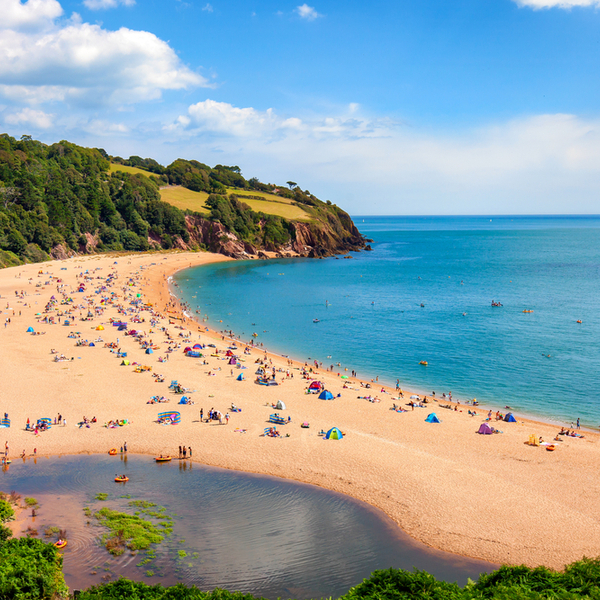 popular beach in devon
