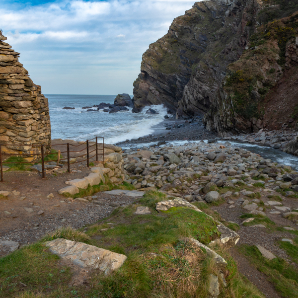 wild beach in exmoor devon