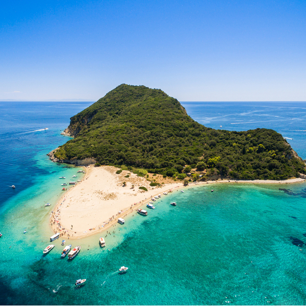 view of turtle island in zante