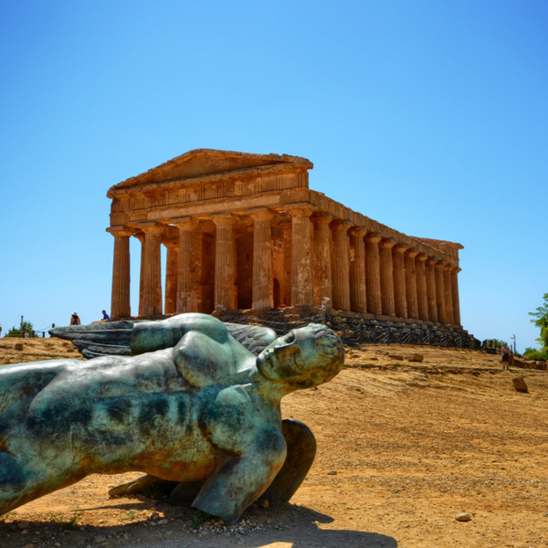 Agrigento ancient site in sicily