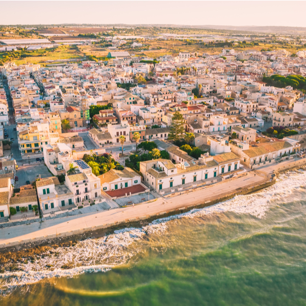 beach at Donnalucata in sicily