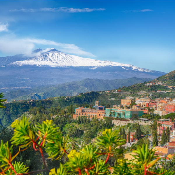 view of mount etna