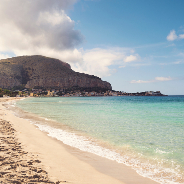 mondello beach in sicily