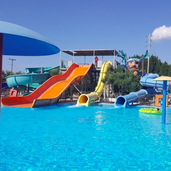slides at the kefalonia water park