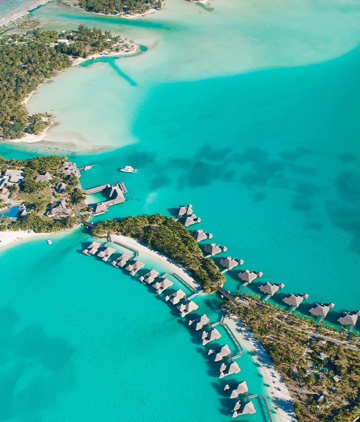 Ariel view of Bora Bora