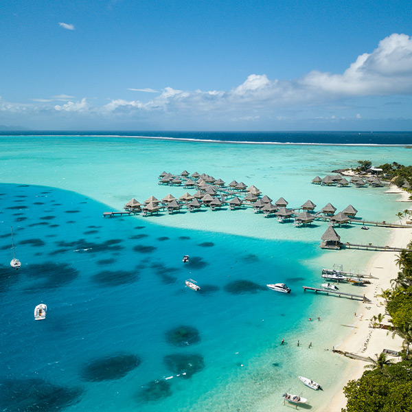 Birds eye view of Bora Bora