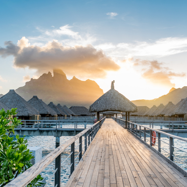 romantic resort in bora bora