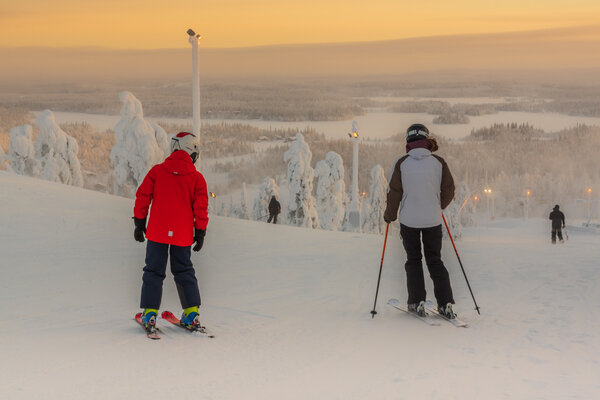 Snowboarding in Ruka