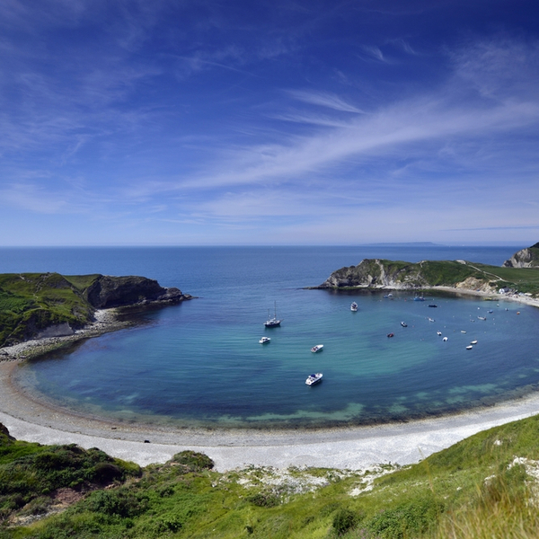 lulworth cove in dorset