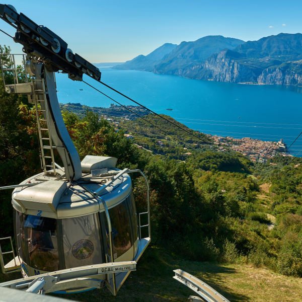 Malcesine to Monte Baldo cable car view