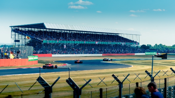Race view at Silverstone UK Grand Prix