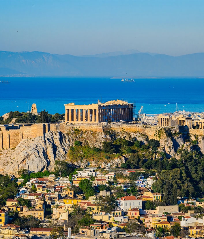 The Acropolis with the Parthenon in Athens, Greece