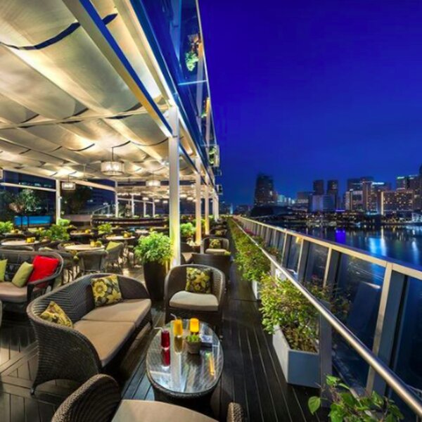 bar with skyline view singapore