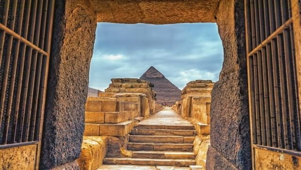 The pyramids of Giza