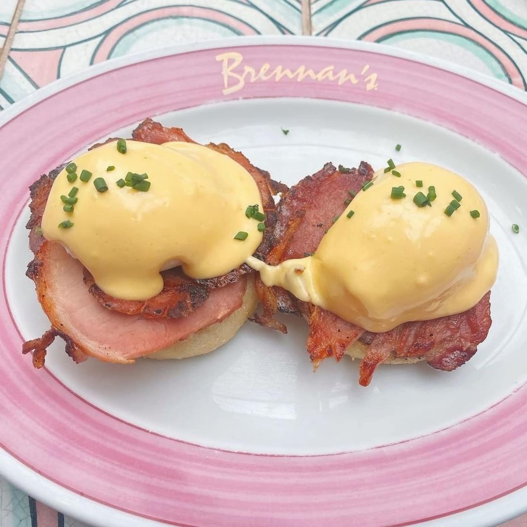 Eggs Benedict at Brennan's cafe
