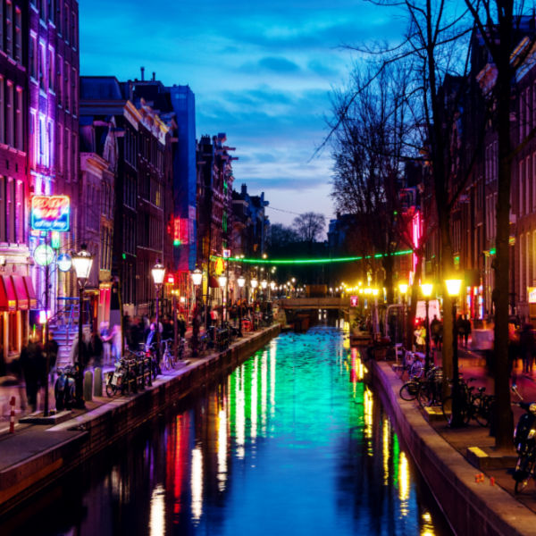 amsterdam at night