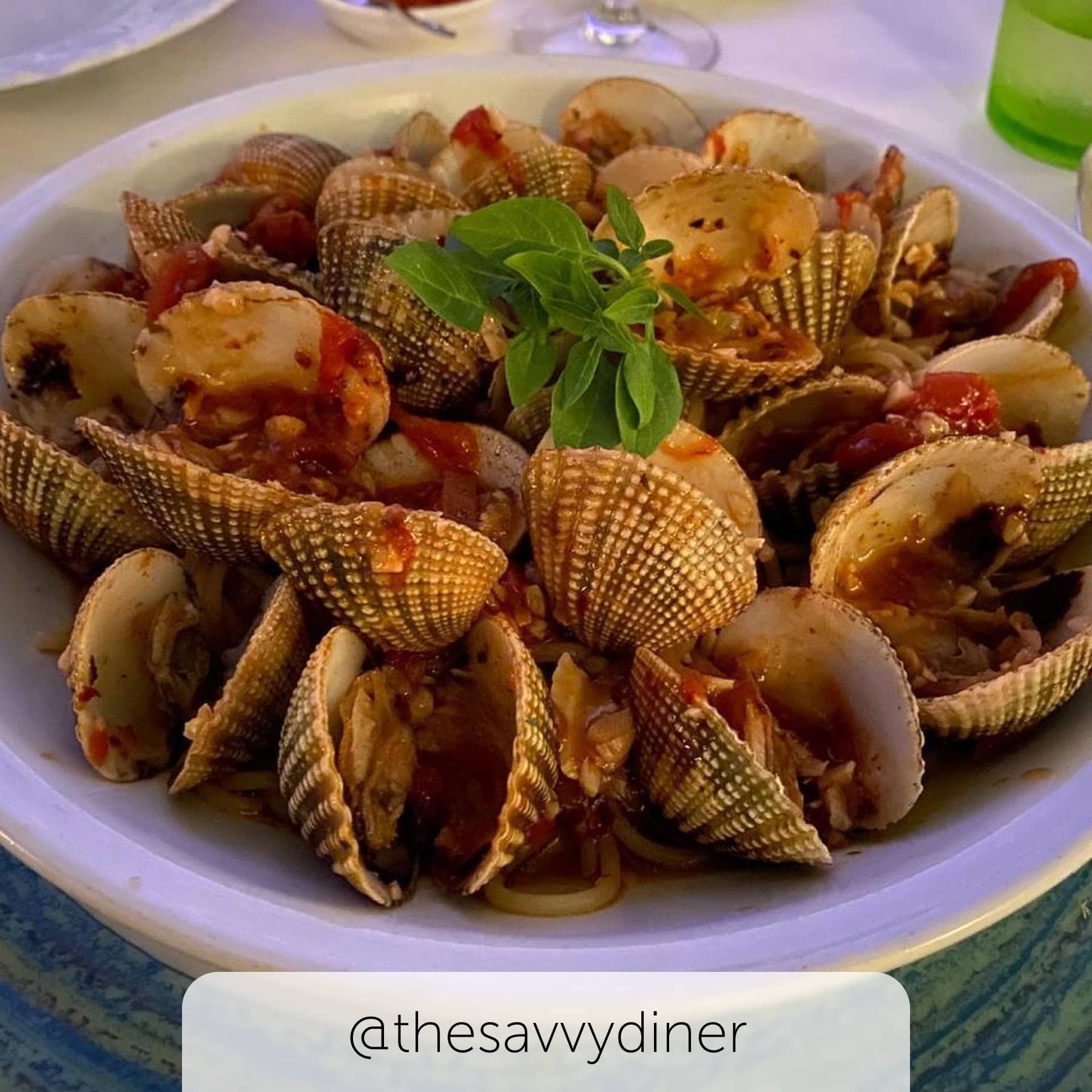 Shellfish dish at La Scala in Mahé
