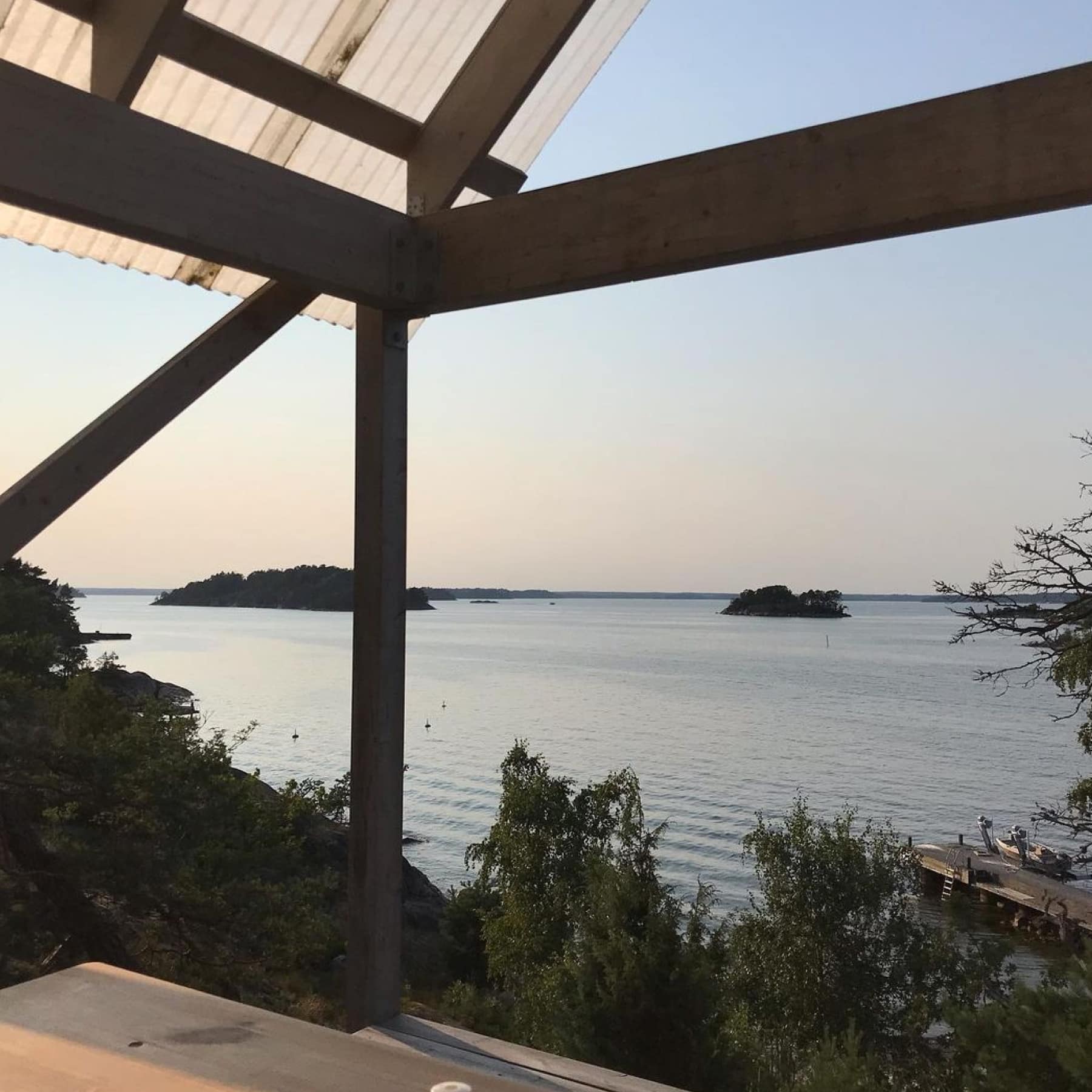 The beautiful, idyllic and calm Viggsö area of Stockholm