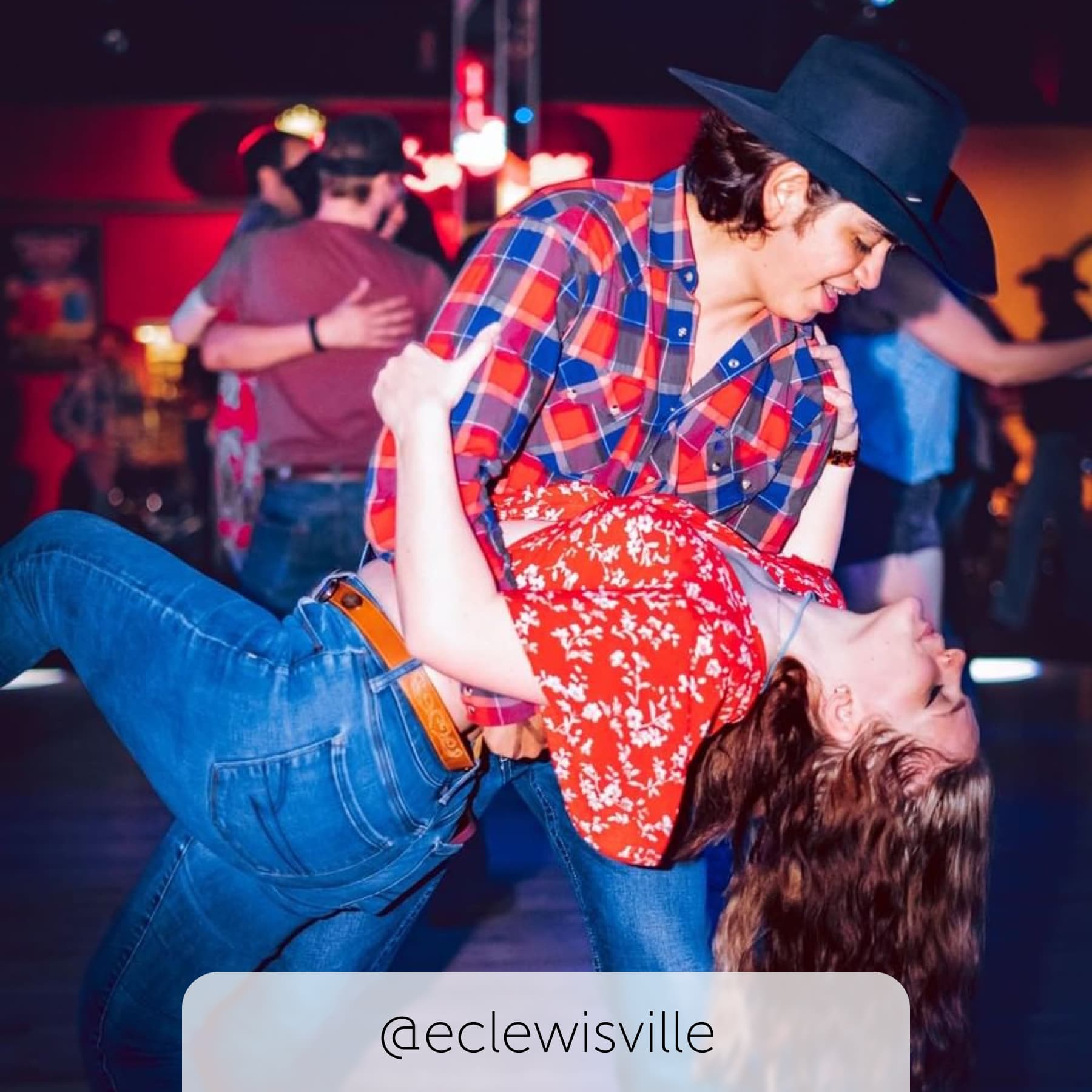 Couple dance at the Electric Cowboy in Memphis