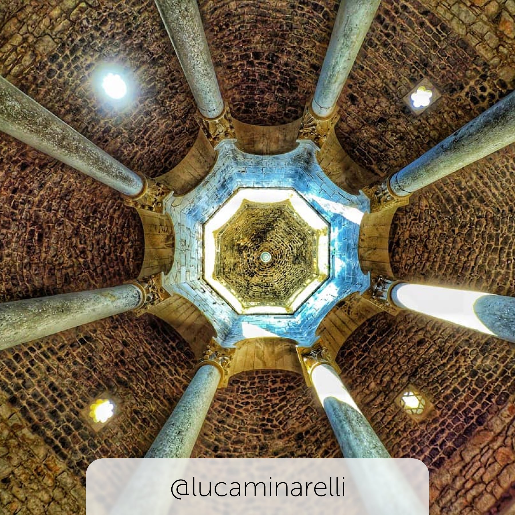 Arabic baths ceiling photo from instagram