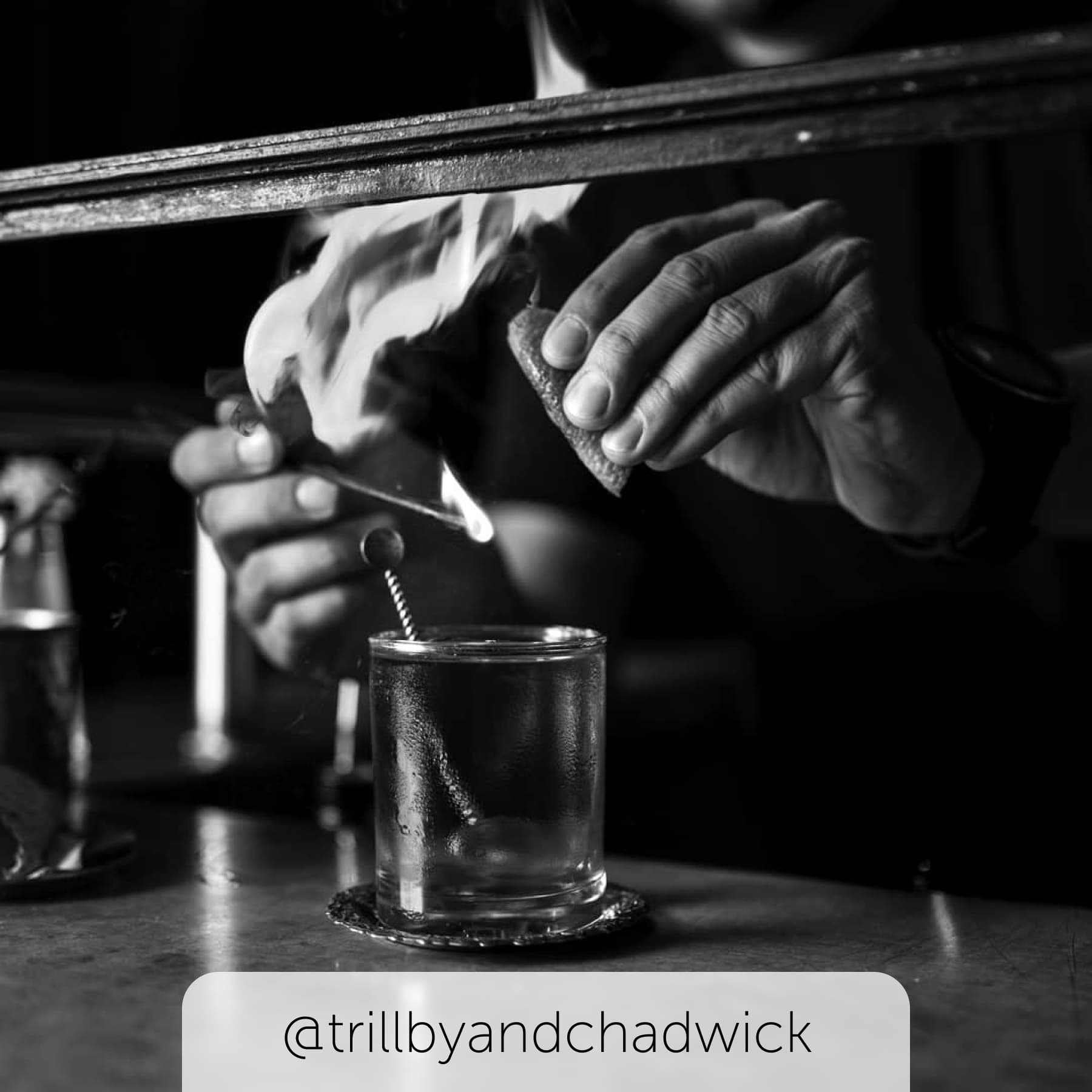 Cocktail being prepared at Trilby & Chadwick