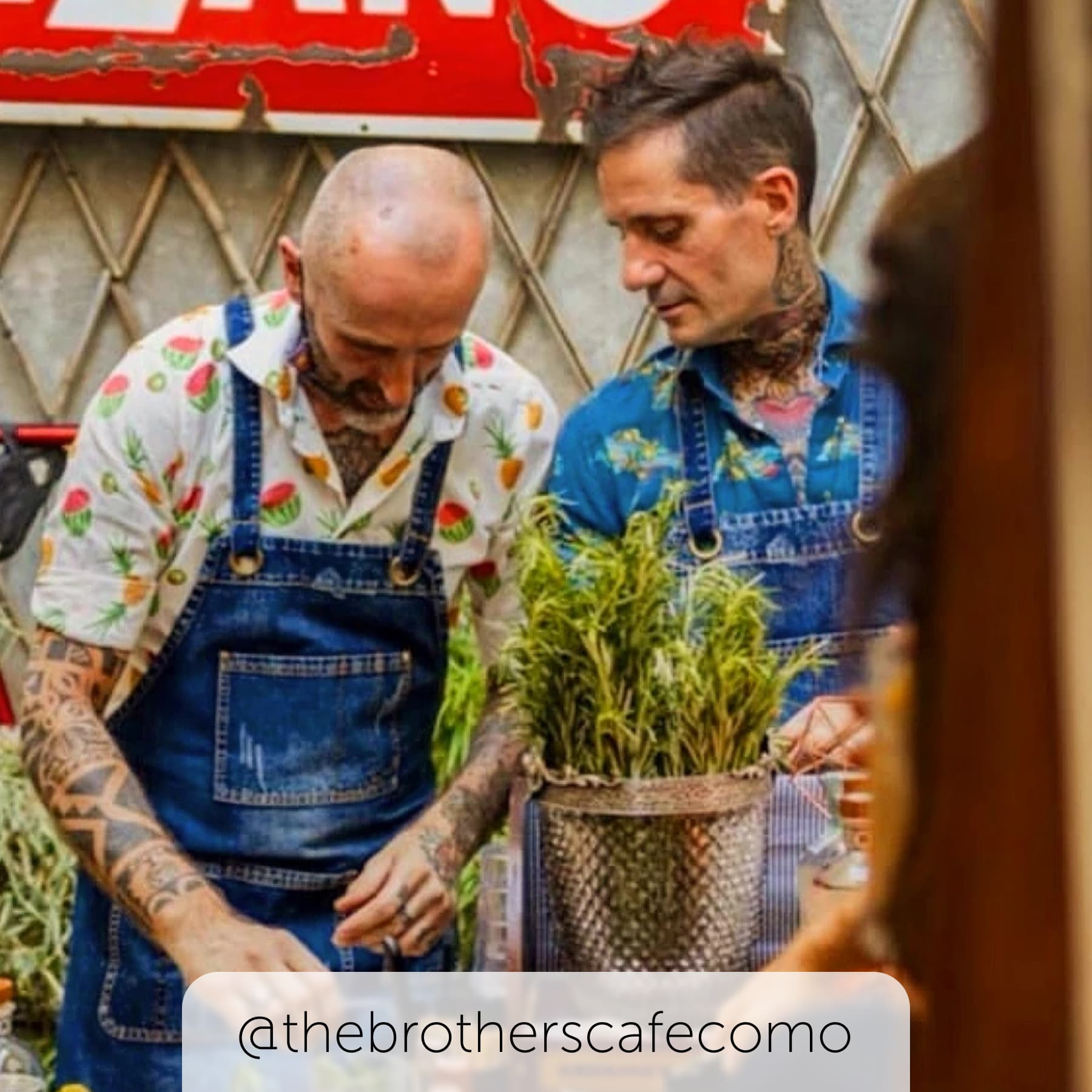 The brothers of The Brothers Cafe in Como