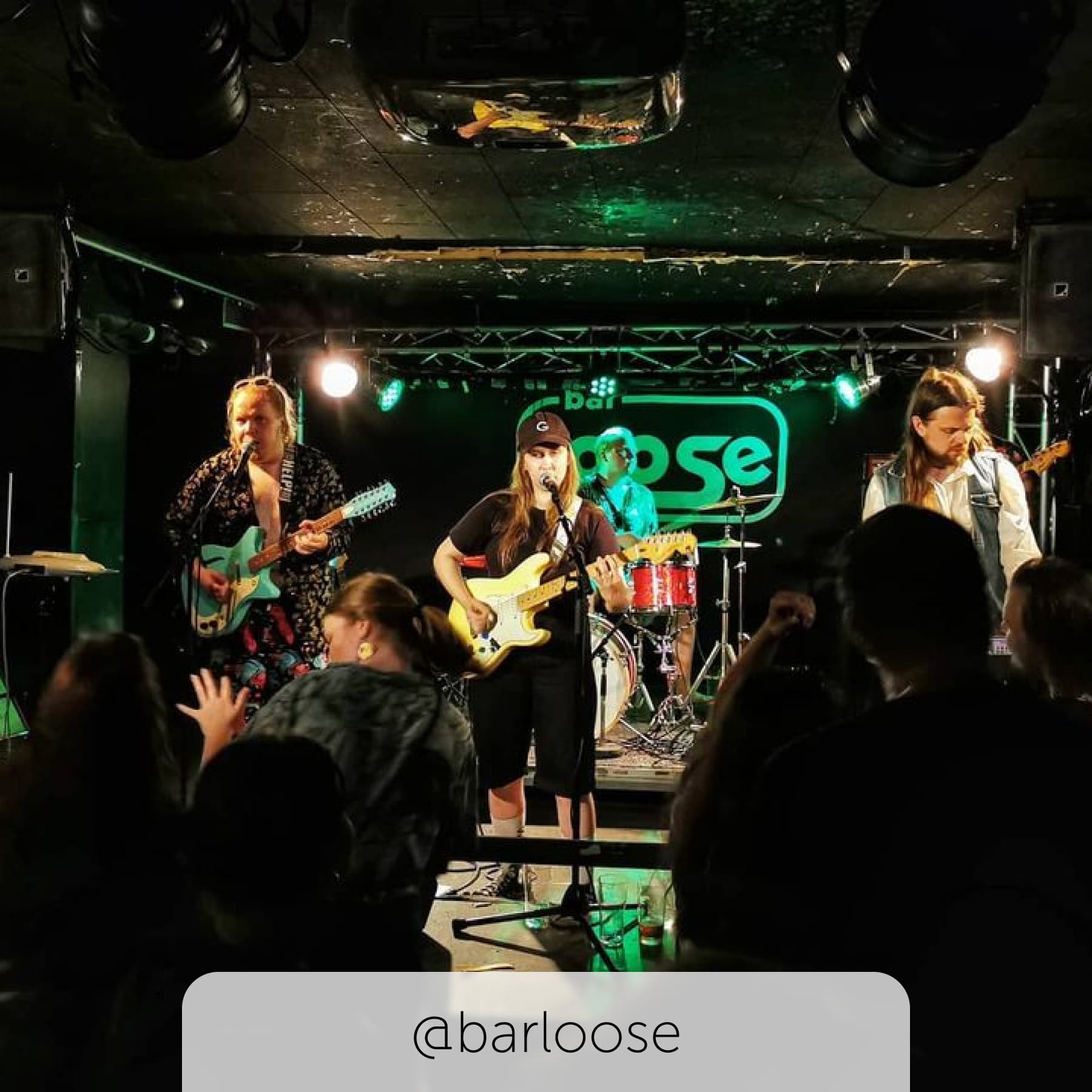 Rock band plays at Bar Loose