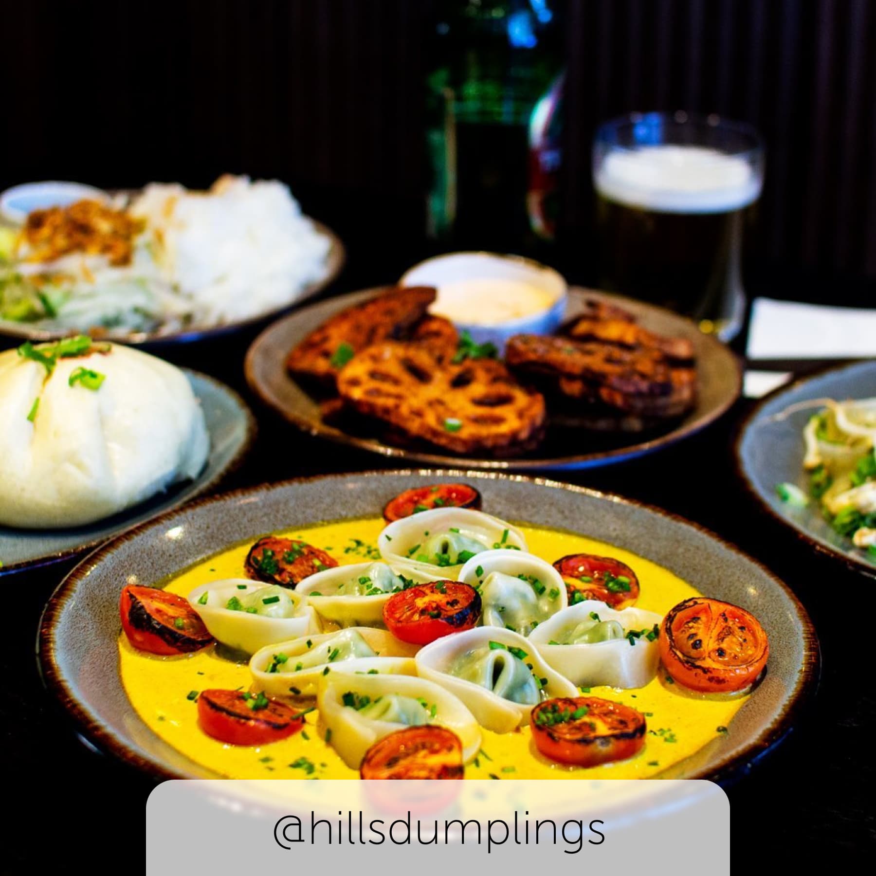 Colourful dish served at sought after Hills Dumplings
