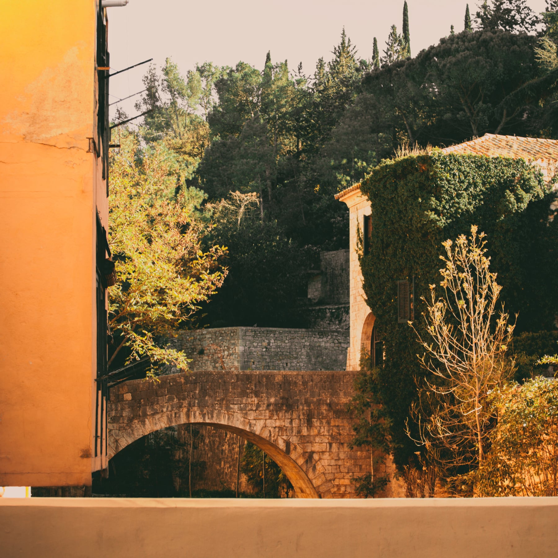A bridge in Girona, near Galligants