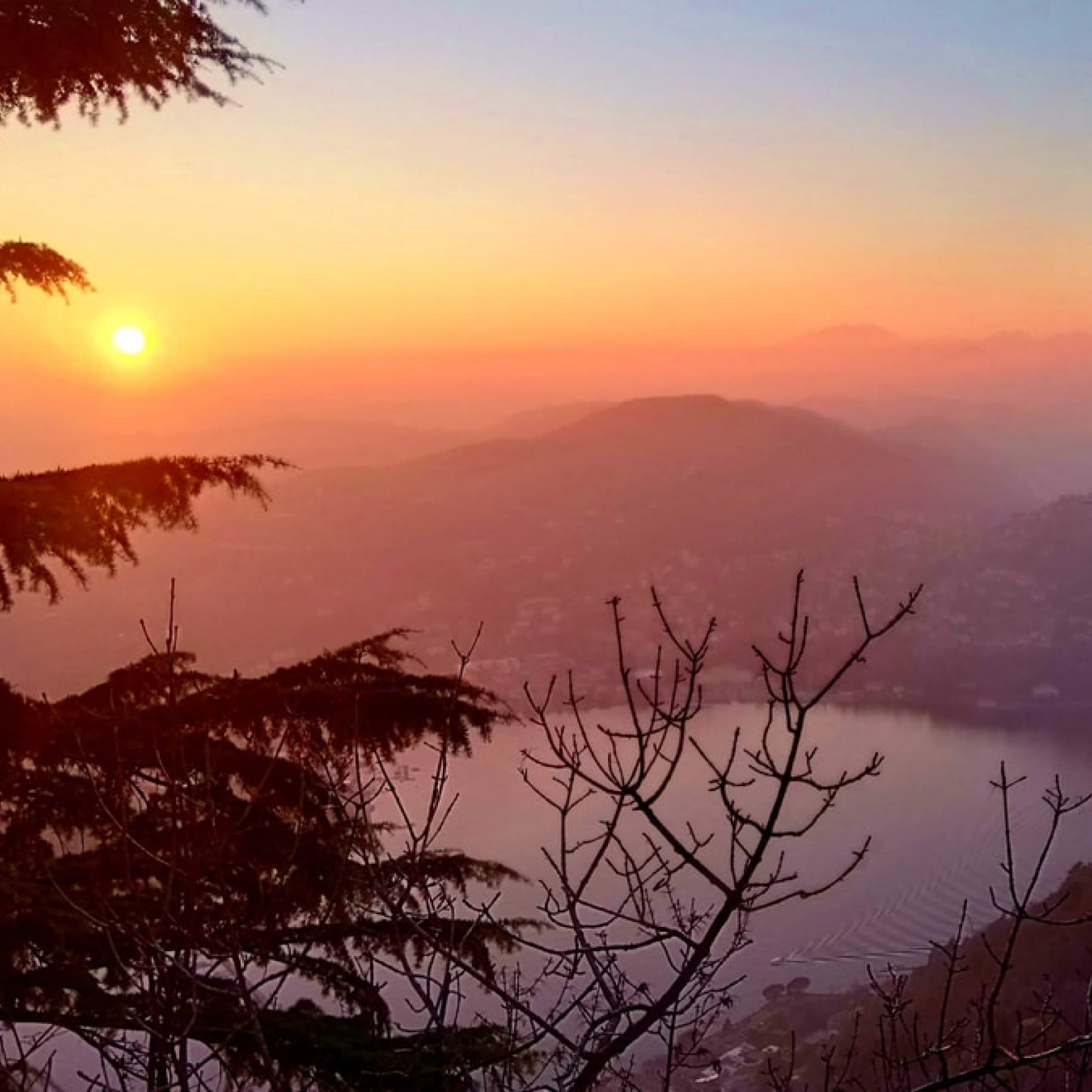 Sunset at Lake Como