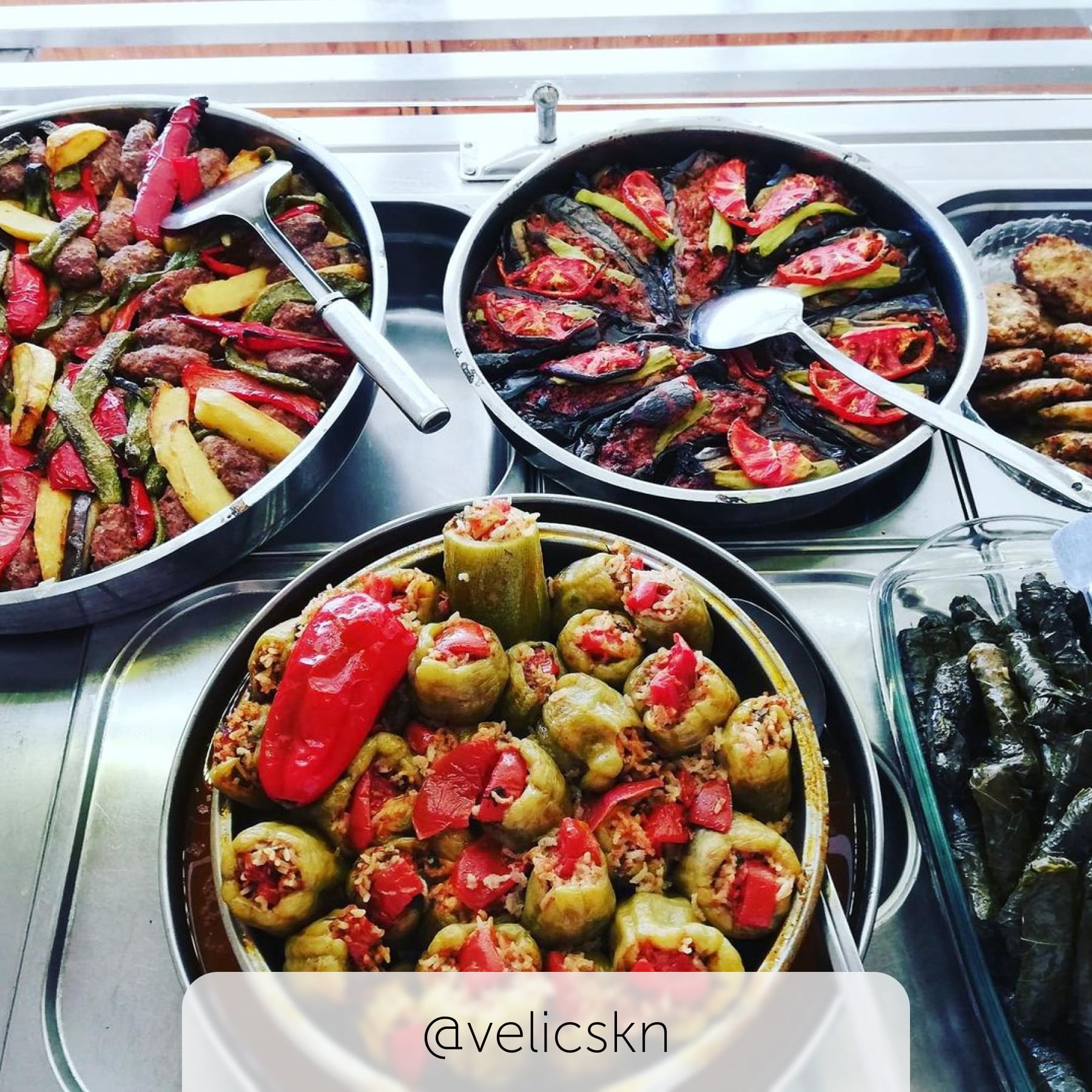 Platter of Turkish cuisine served up
