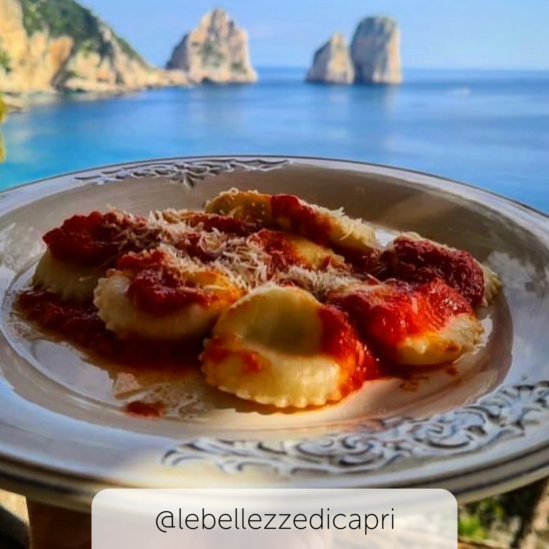 lunch with a view in capri