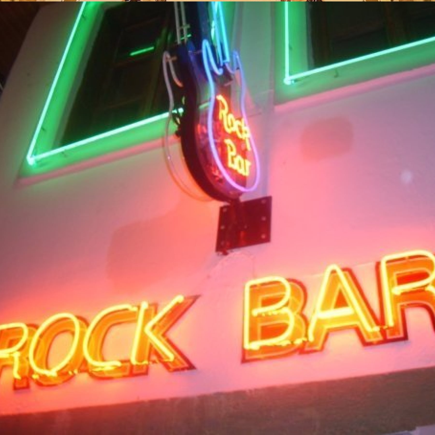 neon lights of Rock Bar marmaris