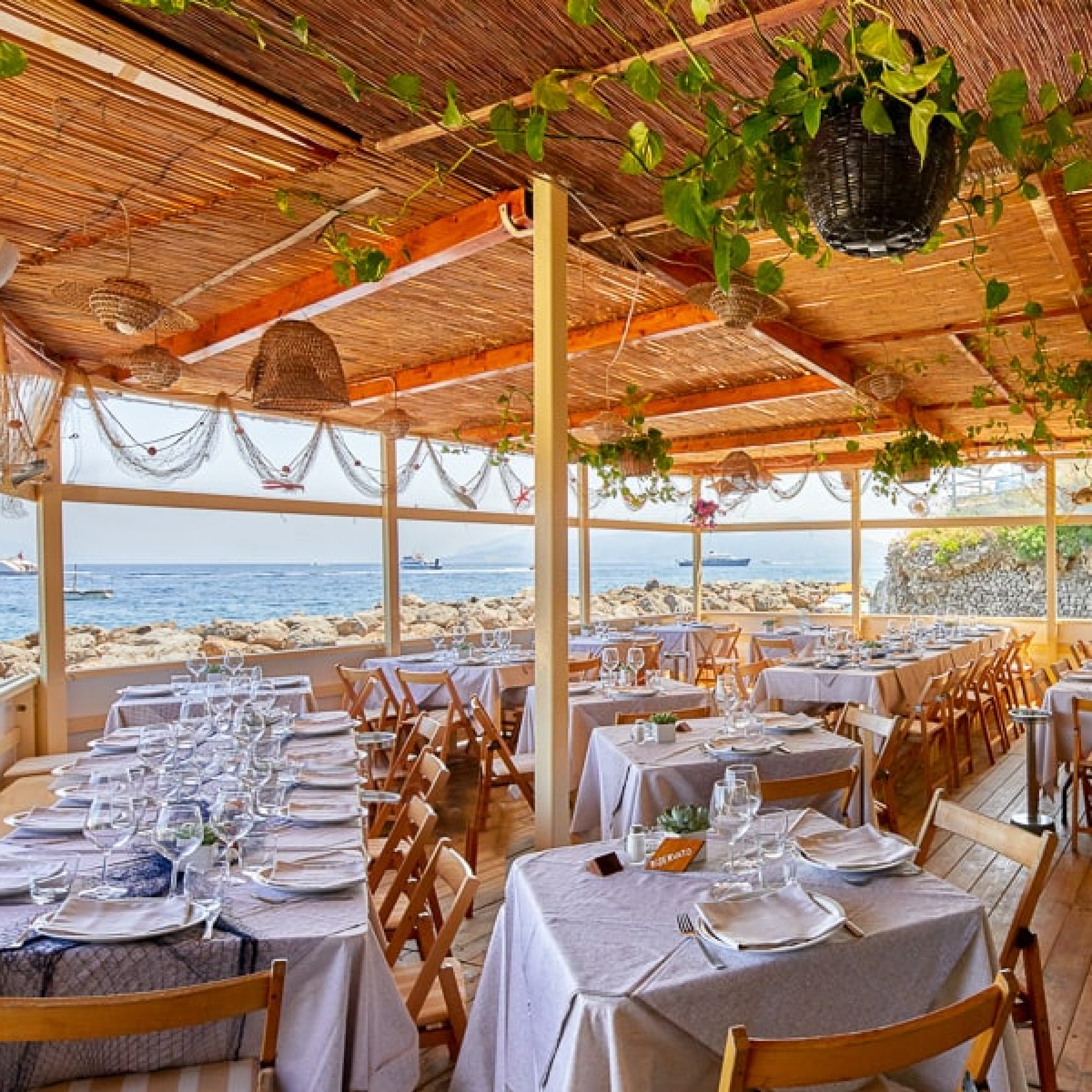 Incredible seaside views at Ristorante Bagni Tiberio