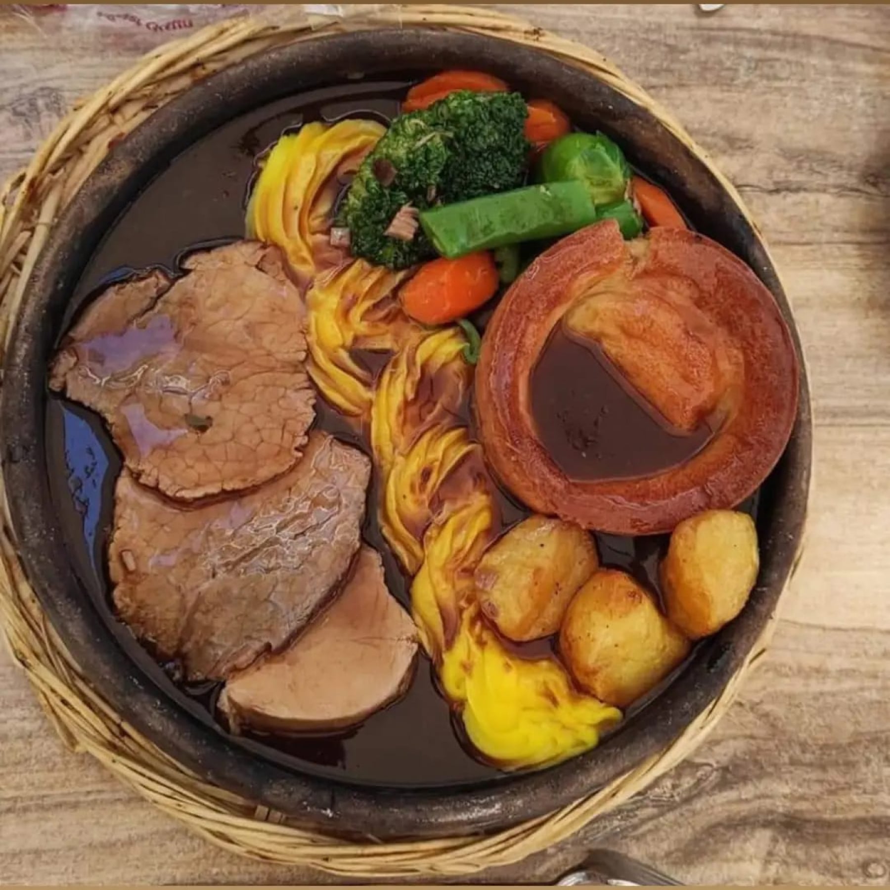 A roast dinner served at Jimmy's