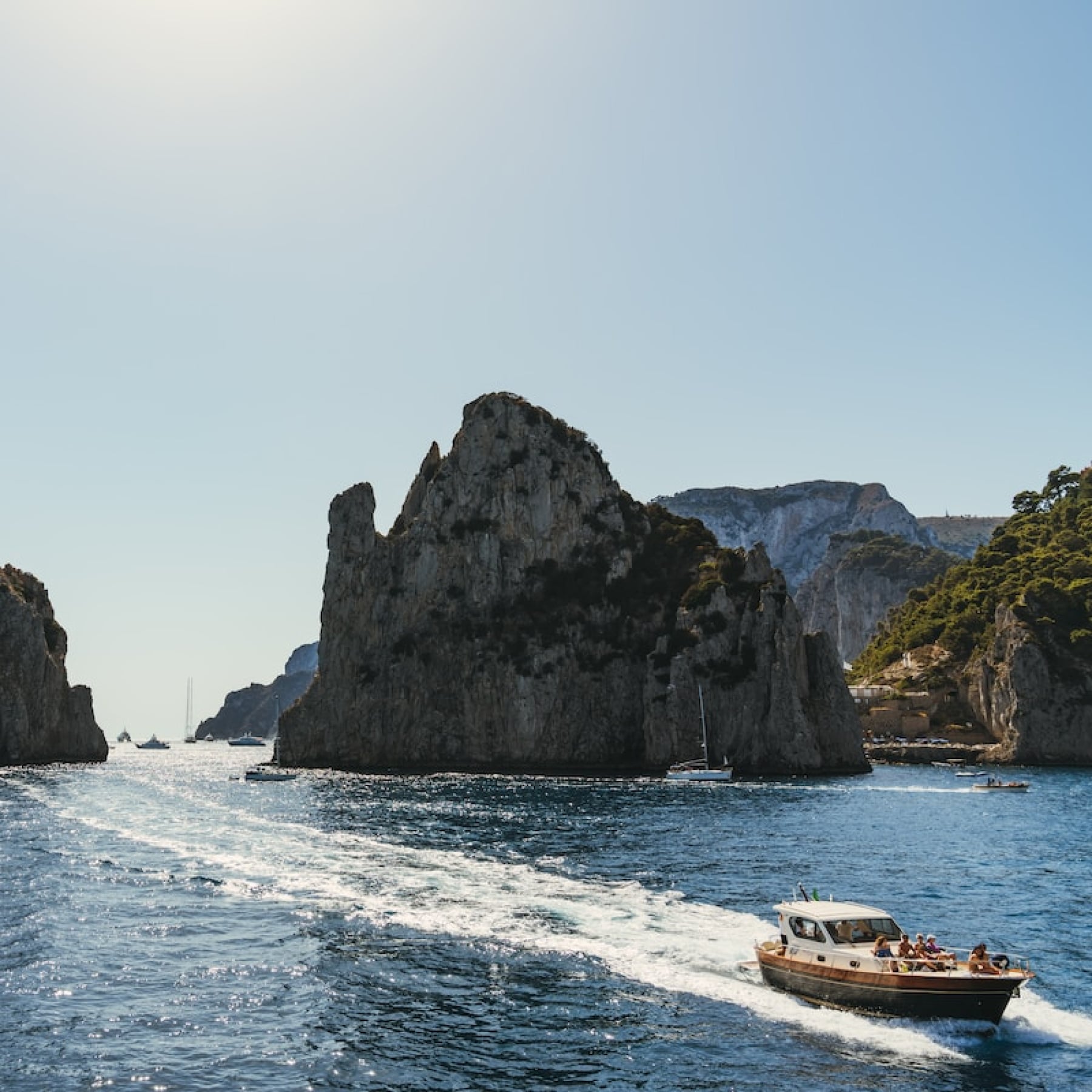 Boat ride in Capri