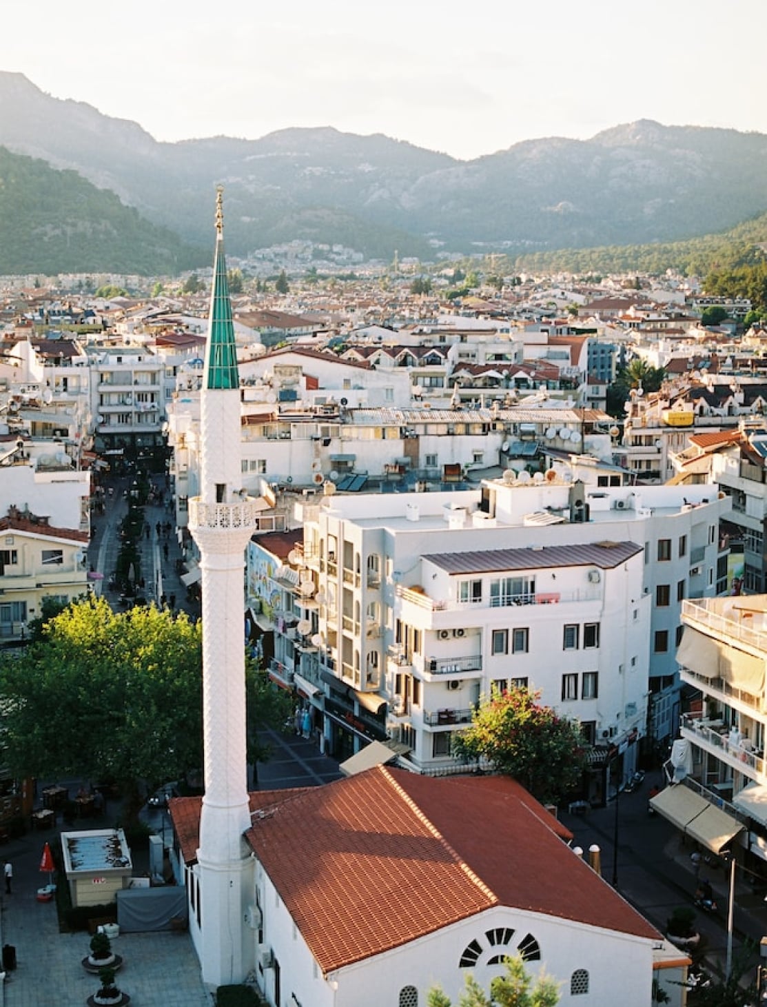 Aerial view of buildings in Marmaris